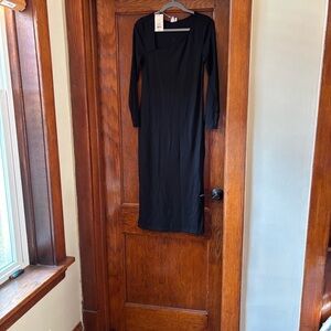 a new day Knit Black Long Sleeve Dress